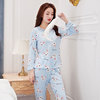 Demi-season brand pijama, cartoon cute set for elementary school students, Korean style, long sleeve, autumn, loose fit