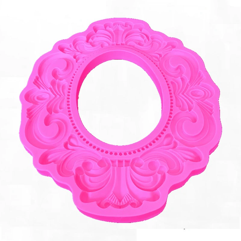  Round silicone mold, fondant, decorations, clay