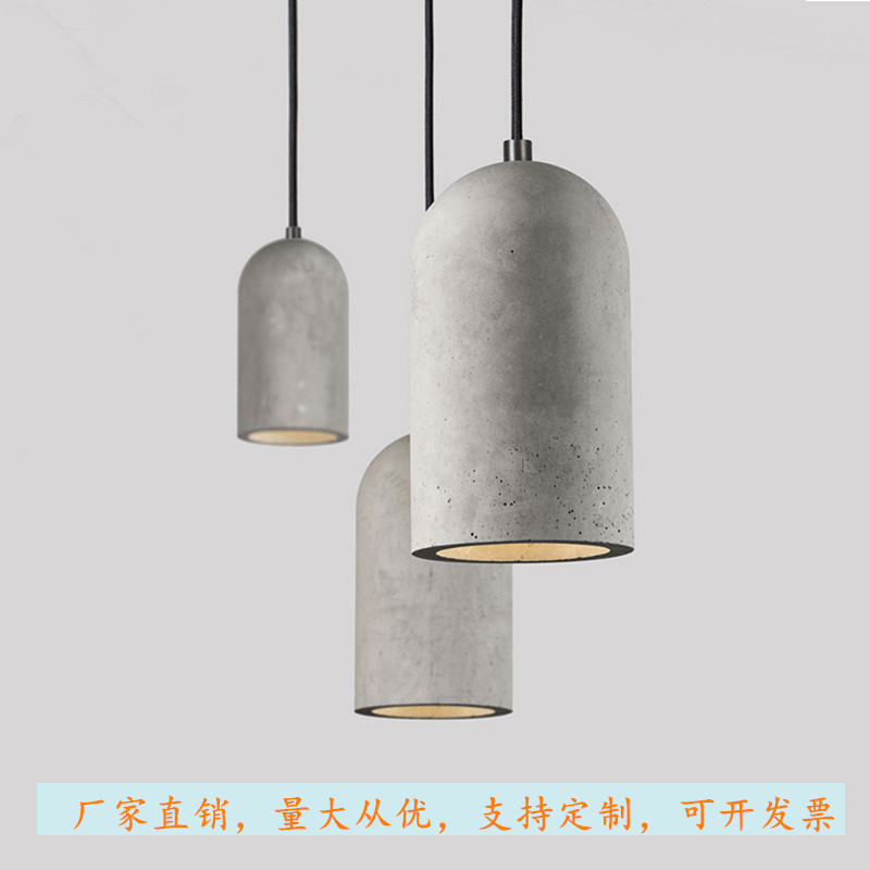 Industrial Wind Concrete Cement Chandelier Nordic Restaurant Bar Counter Cafe Living Room Creative Home Chandelier