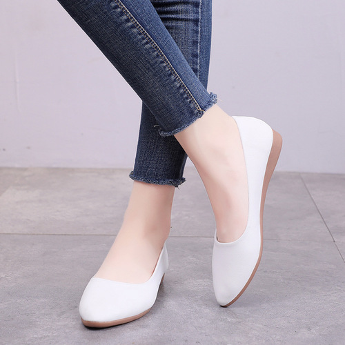 Women's simple shoes 2019 autumn new casual shoes fashion shoes wedge mom shoes Korean style women's shoes
