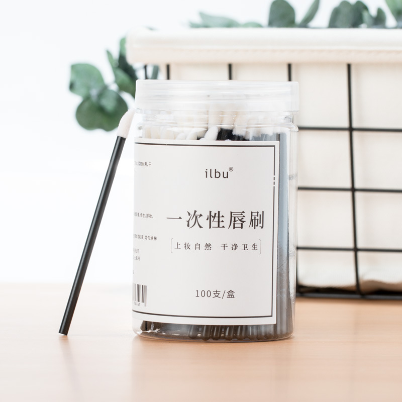 100支一次性唇刷棒口红唇膏釉彩棒小便携化妆刷迷你女唇线初学者|undefined