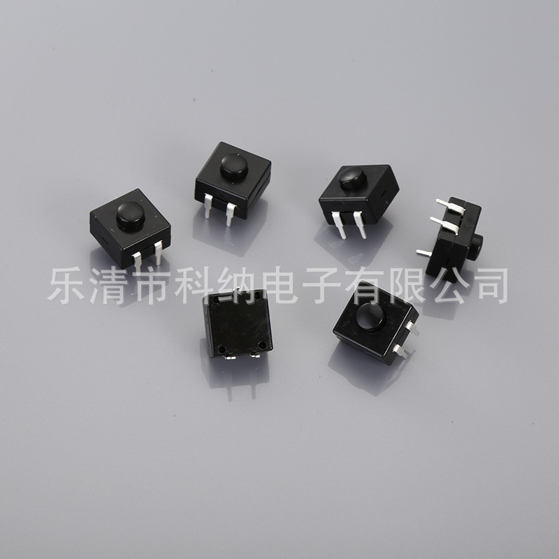 厂家供应12*12按钮开关一开一关 两开一关按钮开关12X12