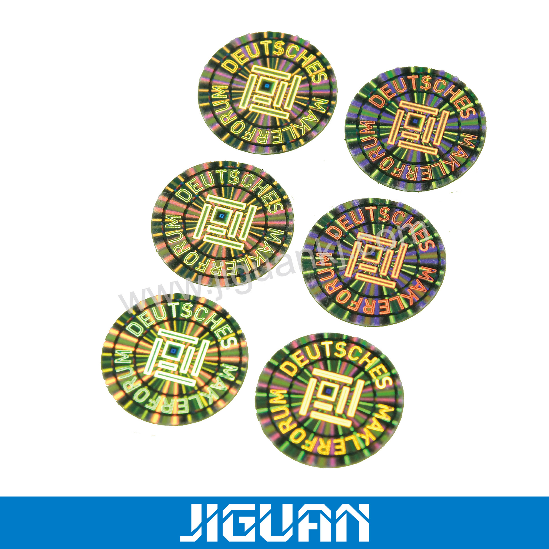 标签厂家批发不干胶镭射防伪标签撕毁不保封口贴