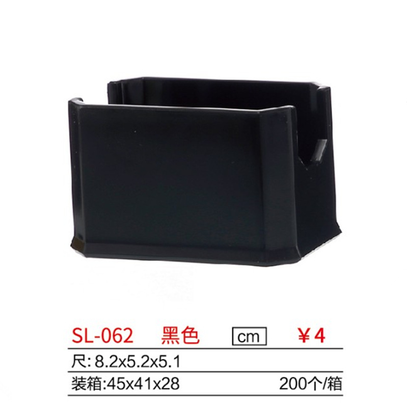 Nuevo titular de bolsa de azúcar acrílico transparente negro