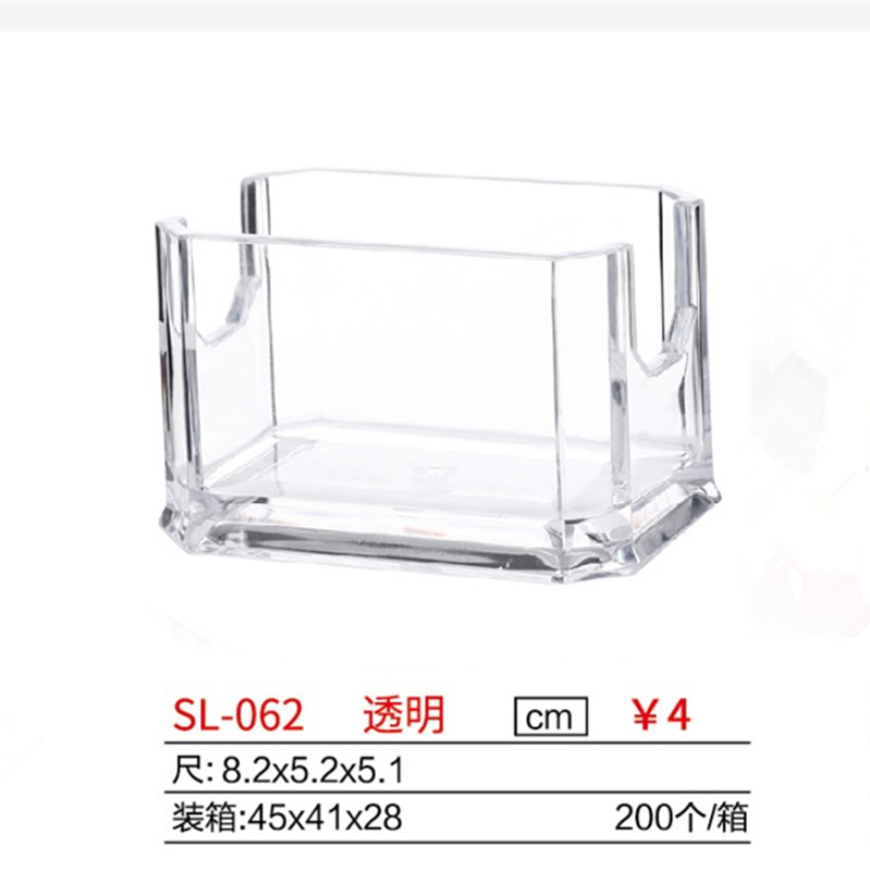 Nuevo titular de bolsa de azúcar acrílico transparente negro