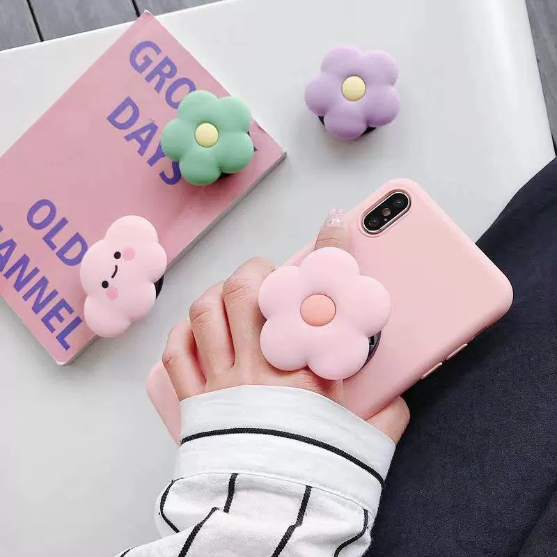 Table cute silicone tubing, adjustable ring, phone holder, folding air bag, soft heel