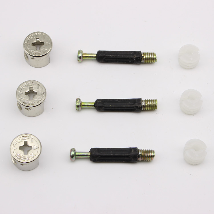 16/18mm Placa de espesor muebles rueda excéntrica tres en uno excéntrico rueda conector muebles tres en uno cerradura de la torta de hierro