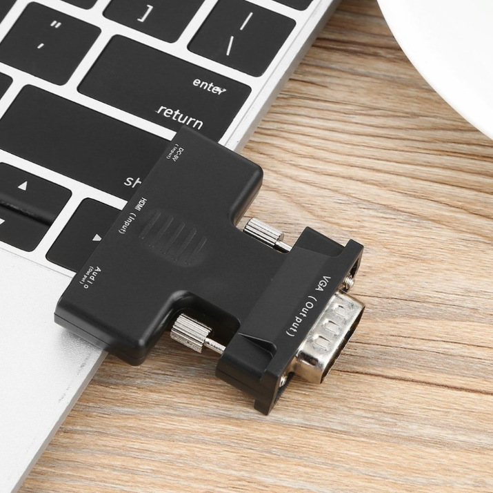 HDMI to VGA Adapter with Audio Female to Male HDMI Female to VGA Male High Compatibility