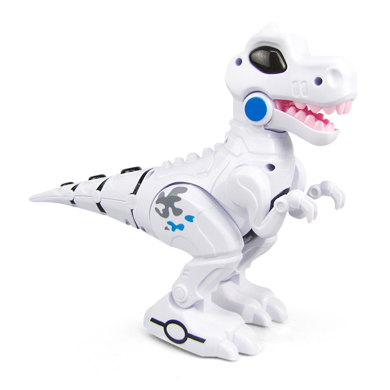 Nueva maquinaria eléctrica pequeño Tyrannosaurus simulación sonido automático luz música puesto venta al por mayor juguetes