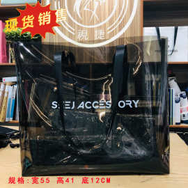 果冻包PVC单肩包沙滩袋斜挎喜糖购物袋伴手礼品拎袋透明购物袋