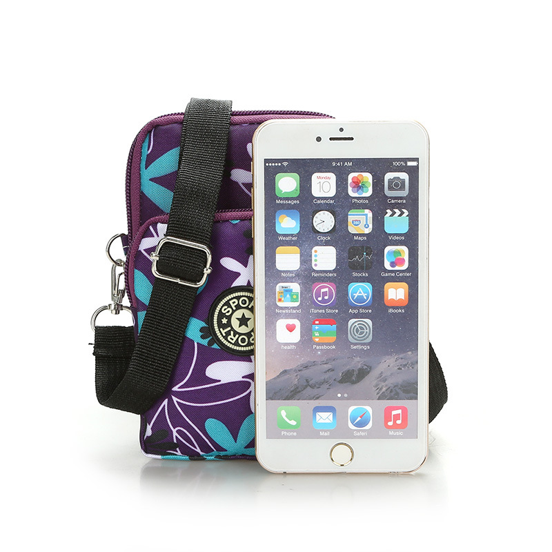 Bolso bandolera mini versátil y sencillo con estampado moderno, monedero pequeño para la muñeca, ideal para teléfonos móviles y moda transfronteriza.
