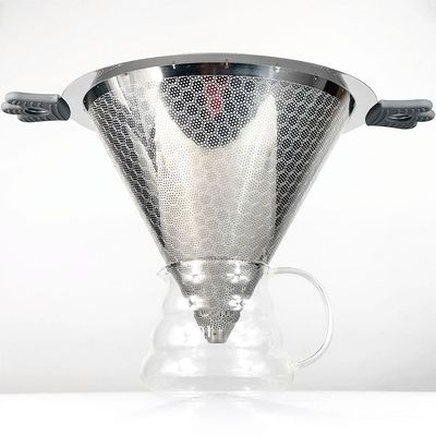 不鏽鋼咖啡奶茶店設備 沖茶器 豆漿過濾網茶葉過濾漏鬥茶漏過濾器