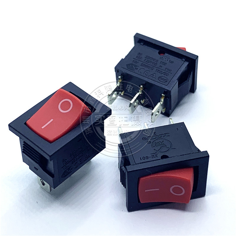船型开关 船形电源开关 三脚二档 3脚2档 21*15MM 翘板按钮不带灯
