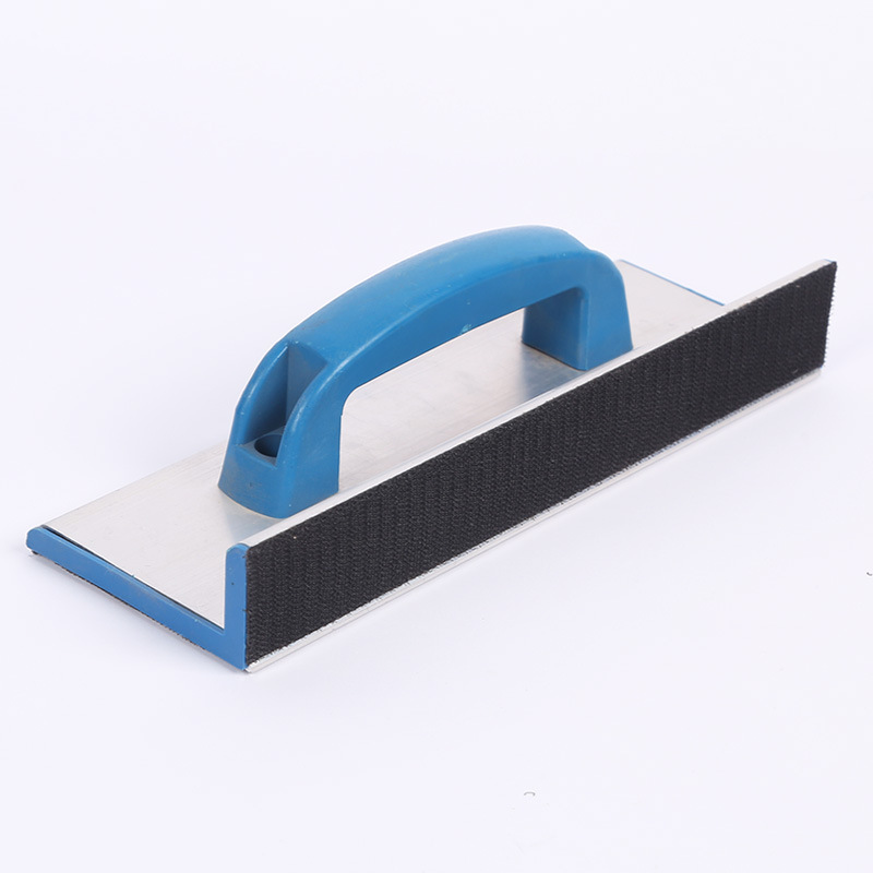 Fuente de la fábrica de aleación de aluminio Marco de arena cepillo autoadhesivo Marco de arena flocado espalda terciopelo esquina interna herramienta de pulido de pared