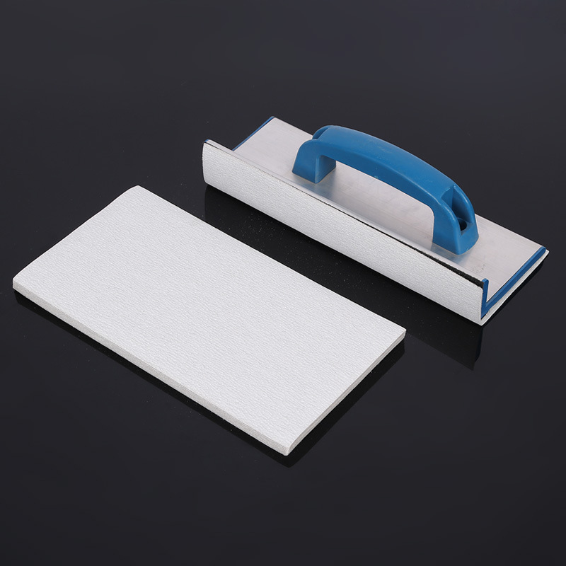 Fuente de la fábrica de aleación de aluminio Marco de arena cepillo autoadhesivo Marco de arena flocado espalda terciopelo esquina interna herramienta de pulido de pared