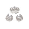 Fashionable universal jewelry, earrings, ring, set, accessory, European style, diamond encrusted