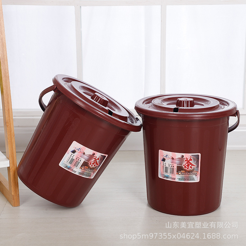 メーカー卸売りプラスチック茶桶廃水桶工夫茶桶家庭用茶滓桶ゴミ箱蓋付き茶滴|undefined