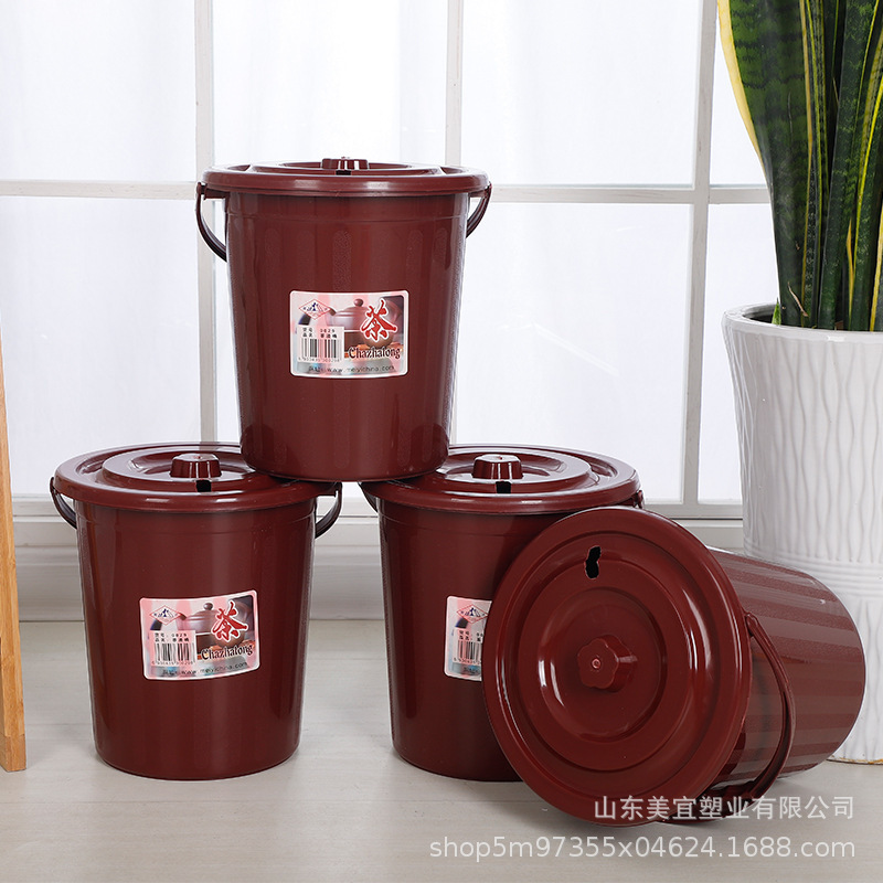 メーカー卸売りプラスチック茶桶廃水桶工夫茶桶家庭用茶滓桶ゴミ箱蓋付き茶滴|undefined