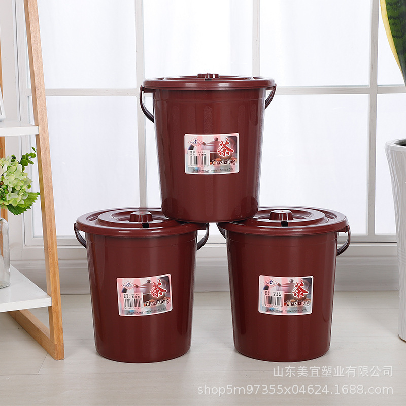 メーカー卸売りプラスチック茶桶廃水桶工夫茶桶家庭用茶滓桶ゴミ箱蓋付き茶滴|undefined