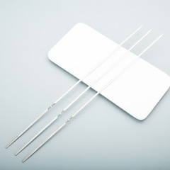 Stainless steel barbecue skewers, non-magnetic flat skewers, lamb kebab skewers, barbecue forks, barbecue needles, meat forks, round skewers, factory wholesale