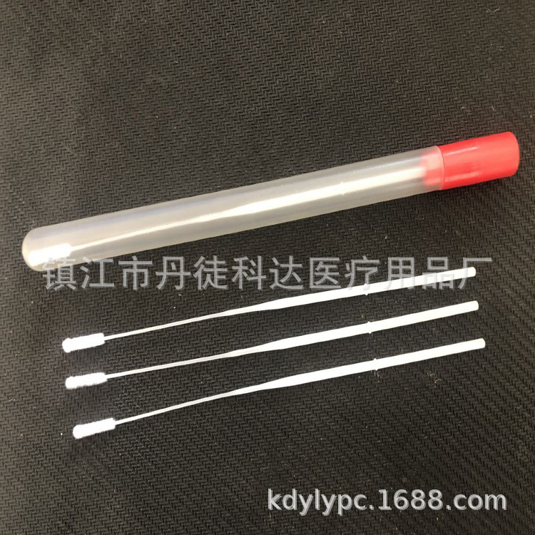 鼻腔拭子、植绒拭子、6英寸植绒棉签、独立吸塑包装