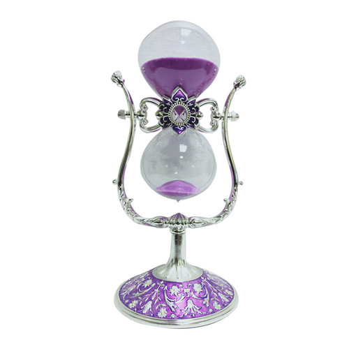 European creative U-shaped rotating hourglass timer ornaments living room decoration gift quicksand time hourglass timing