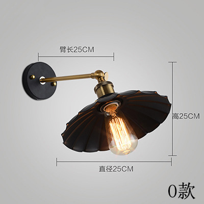 American country retro restaurante bar dormitorio pasillo balcón escaleras lámpara de pared pasillo almacén de alambre de hierro Birdcage lámpara de pared