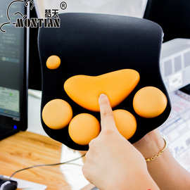 可爱猫爪办公硅胶个性创意立体护腕鼠标垫护腕垫韩国猫咪批发卡通
