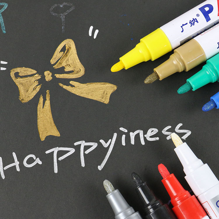 Los fabricantes de productos genuinos venden Guangna pintura pluma GN110 multi-color rotulador DIY álbum super cool negro Tarjeta graffiti pluma