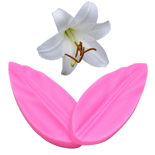 DIY baking utensils lily petal clip shape cake decoration liquid sugar cream clay silicone mold