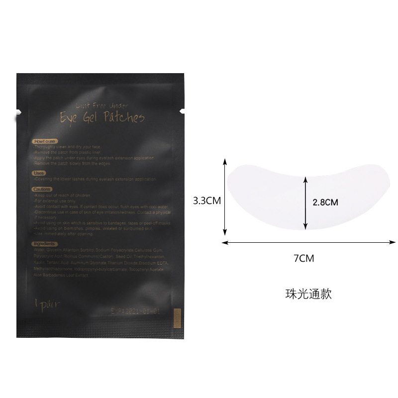 Injerto al por mayor aislamiento de pestañas hidrogel parche en el ojo inferior injerto Etiqueta de aislamiento de pestañas Junta parche en el ojo de la pestaña