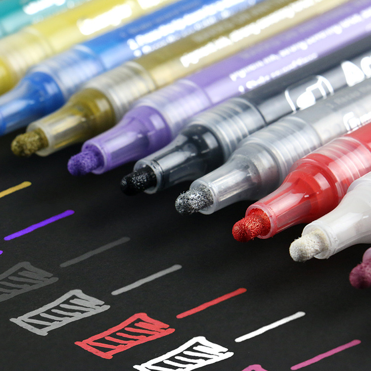 Guangna 1000 a base de agua de 36 colores de acrílico marcador de arte al por mayor marcador textil a base de agua traje de pluma de pintura