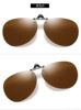 Toad mirror clip polar lens myopia sunglasses myopular glasses frame with mirror driving 180 plated