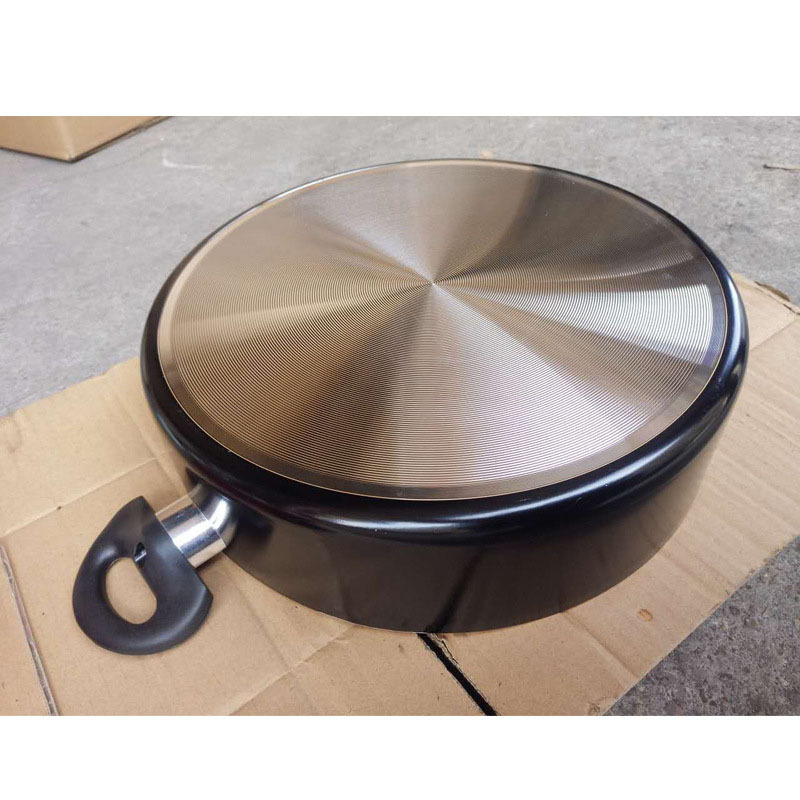 Suministro directo de fábrica disco de aluminio olla de sopa de fondo plano Exportación de comercio exterior suministros de cocina al por mayor