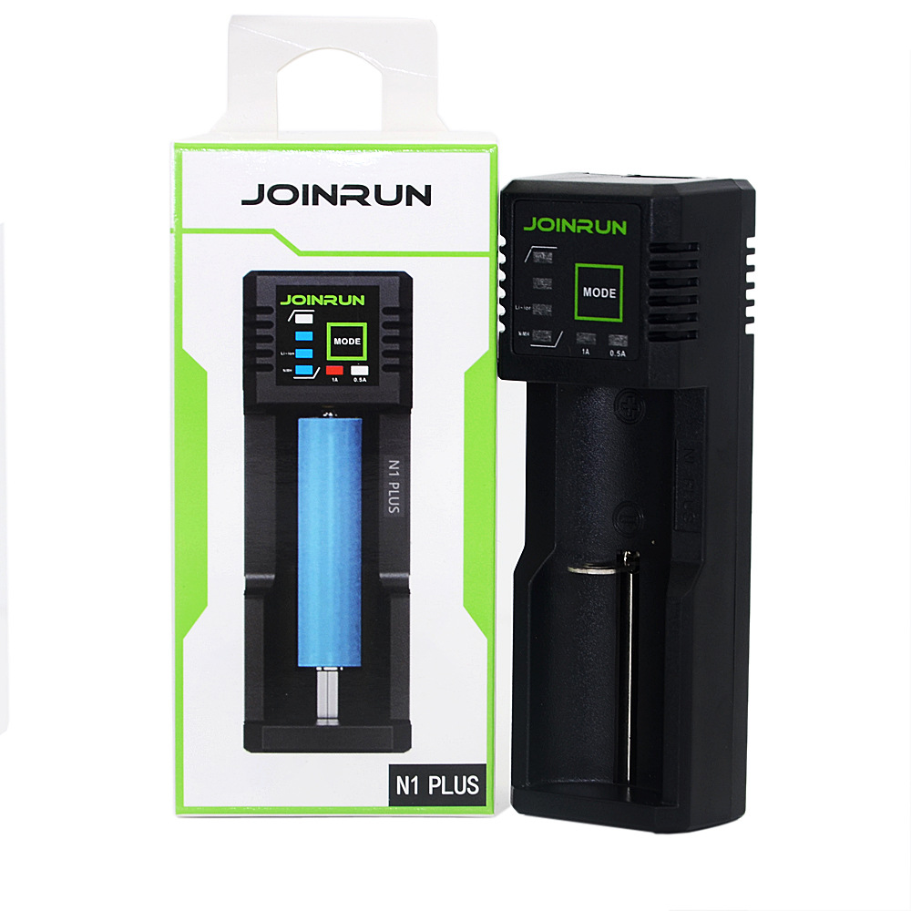 JOINRUN 18650充电器26650USB智能镍氢5号7号 单槽锂电池充电器