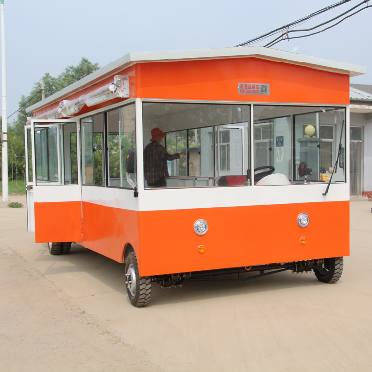 小吃车移动多功能快餐商用卤菜熟食摆摊电动四轮麻辣烫美食早餐车