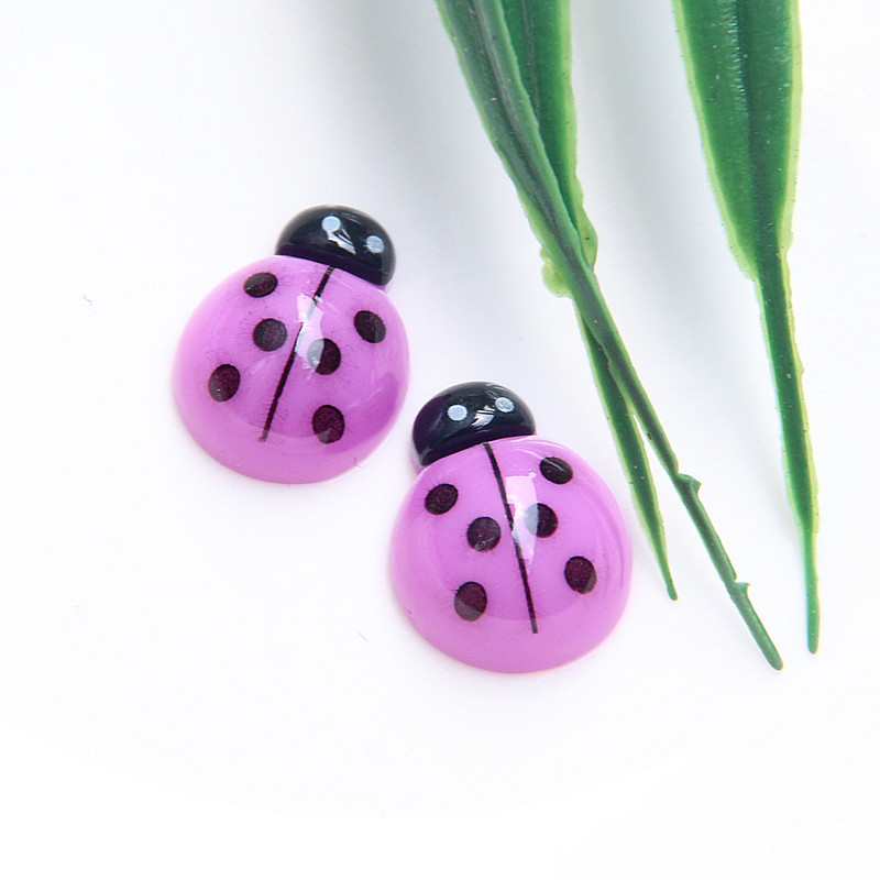 Escarabajo lindo resina crema pegamento accesorios DIY niños horquilla caja del teléfono creativo material de belleza