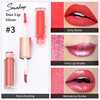 Double-sided lip gloss, shiny nutritious highlighter, 6 colors