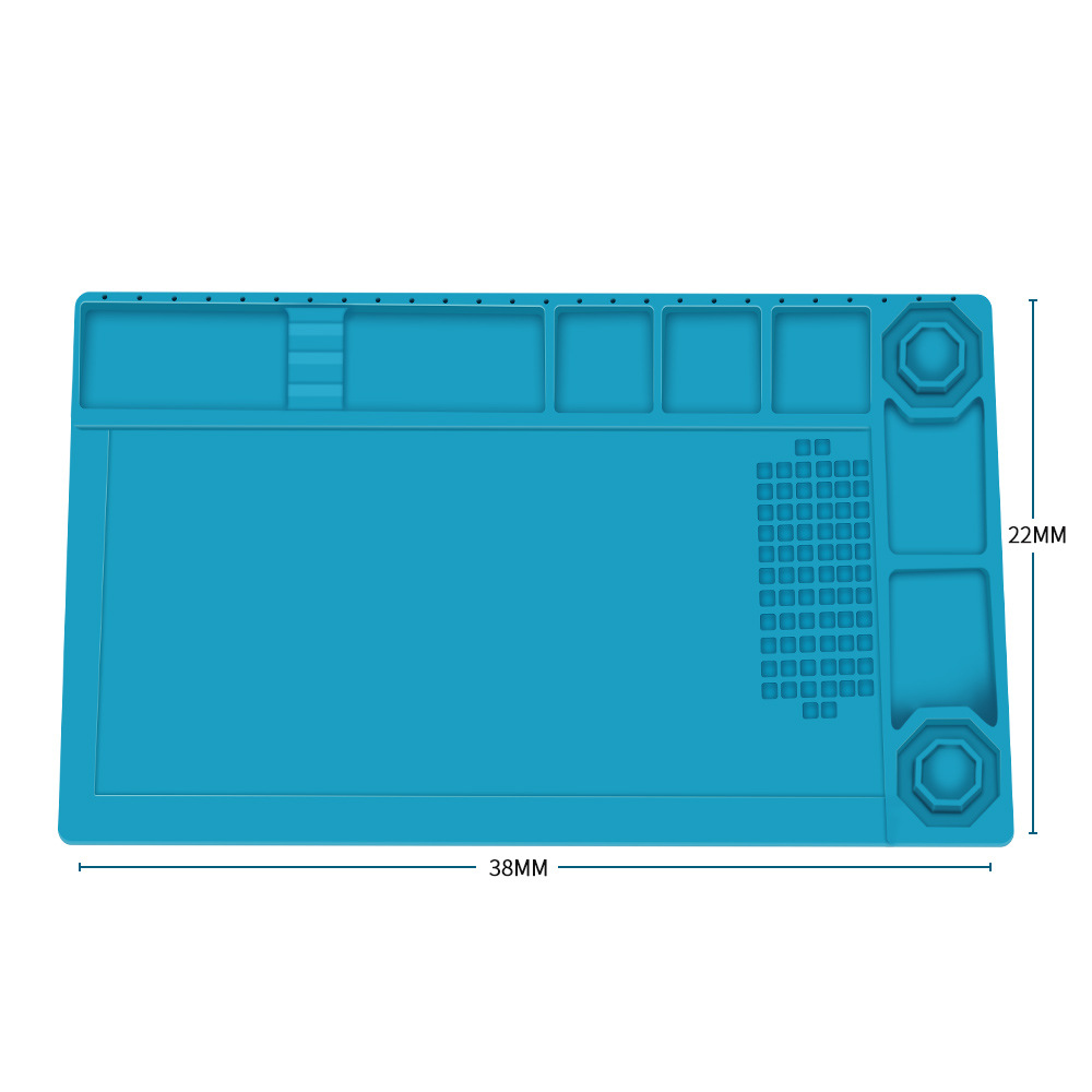 友福380mm*210mm耐高温带磁性工作垫工作台维修台隔热垫