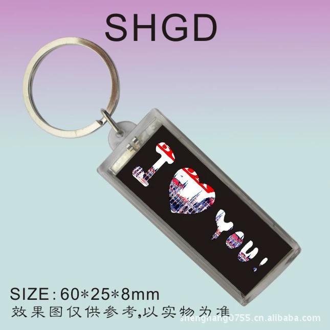 Брелок-кулон, безделушка, работающая от солнечной энергии, вспыхивающая пластиковая акриловая рамка с логотипом, кукла