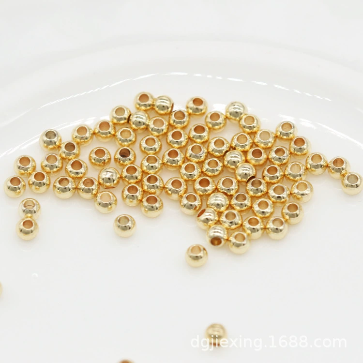Accessory, glossy accessories, copper beads, DIY, 24 carat