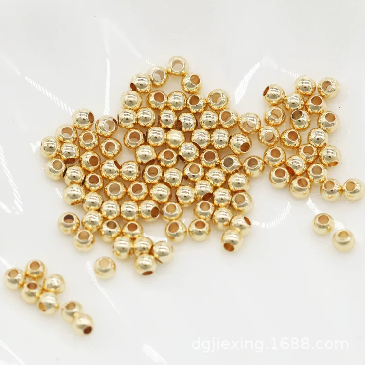 Accessory, glossy accessories, copper beads, DIY, 24 carat