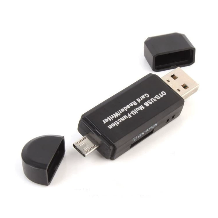 Computer reader SD/TF memory card multi -function OTG mobile phone micro USB card reader factory wholesale