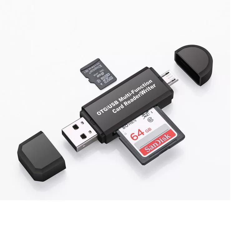 Computer reader SD/TF memory card multi -function OTG mobile phone micro USB card reader factory wholesale