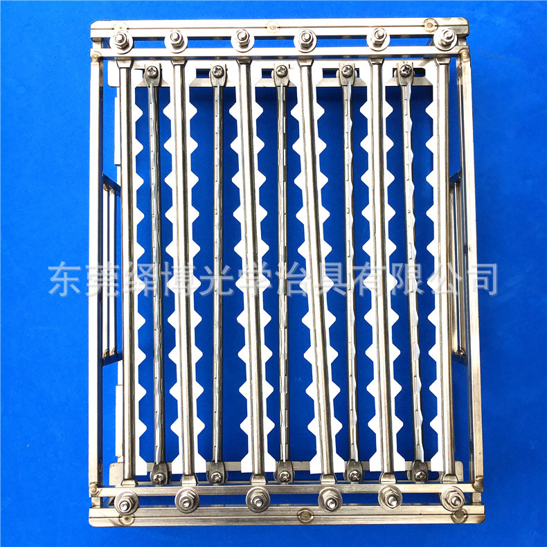 铁氟龙超声波清洗架厂家 光学玻璃透镜免划伤不锈钢甩干洗净篮框