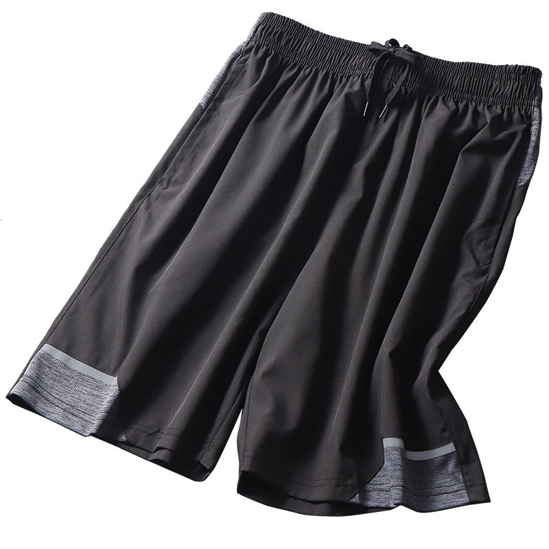 Pantalones cortos deportivos de seda de hielo para hombres de verano secado rápido para correr pantalones de cinco puntos de acondicionamiento físico ocio suelto delgado aire acondicionado baloncesto moda mujer