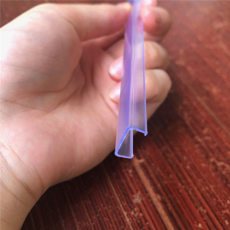 厂家直供灯带卡条 塑胶卡槽pvc挤出型材u形槽灯带卡槽塑料条订 做