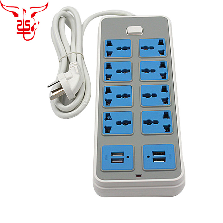 英式港标接线板插座USB智能排插排多孔拖线板家用接线板外贸专供