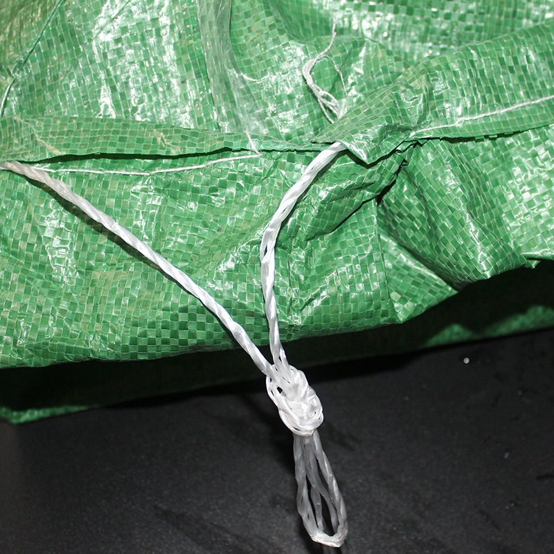 Bolsa tejida impermeable laminada con cordón, bolsa de embalaje para paquetes de mensajería reforzada, bolsa de almacenamiento para ropa y equipaje.