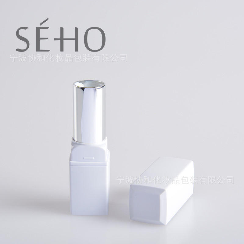 奢华高档四方弧形口红管 铝制化妆品包材批发 颜色可制定全塑口红